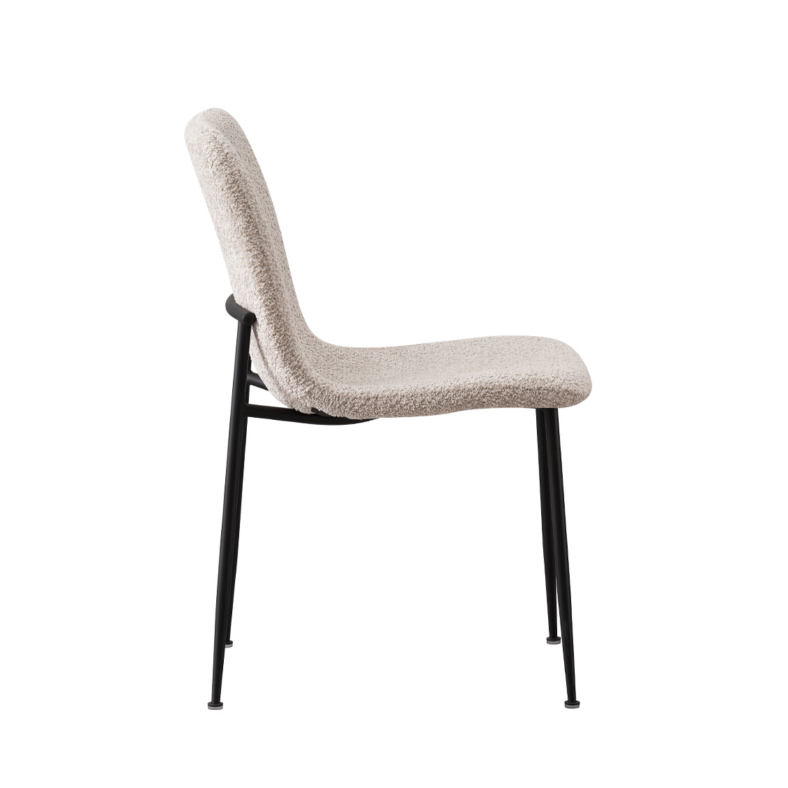 Stoel James Bouclé Beige - Set van 2