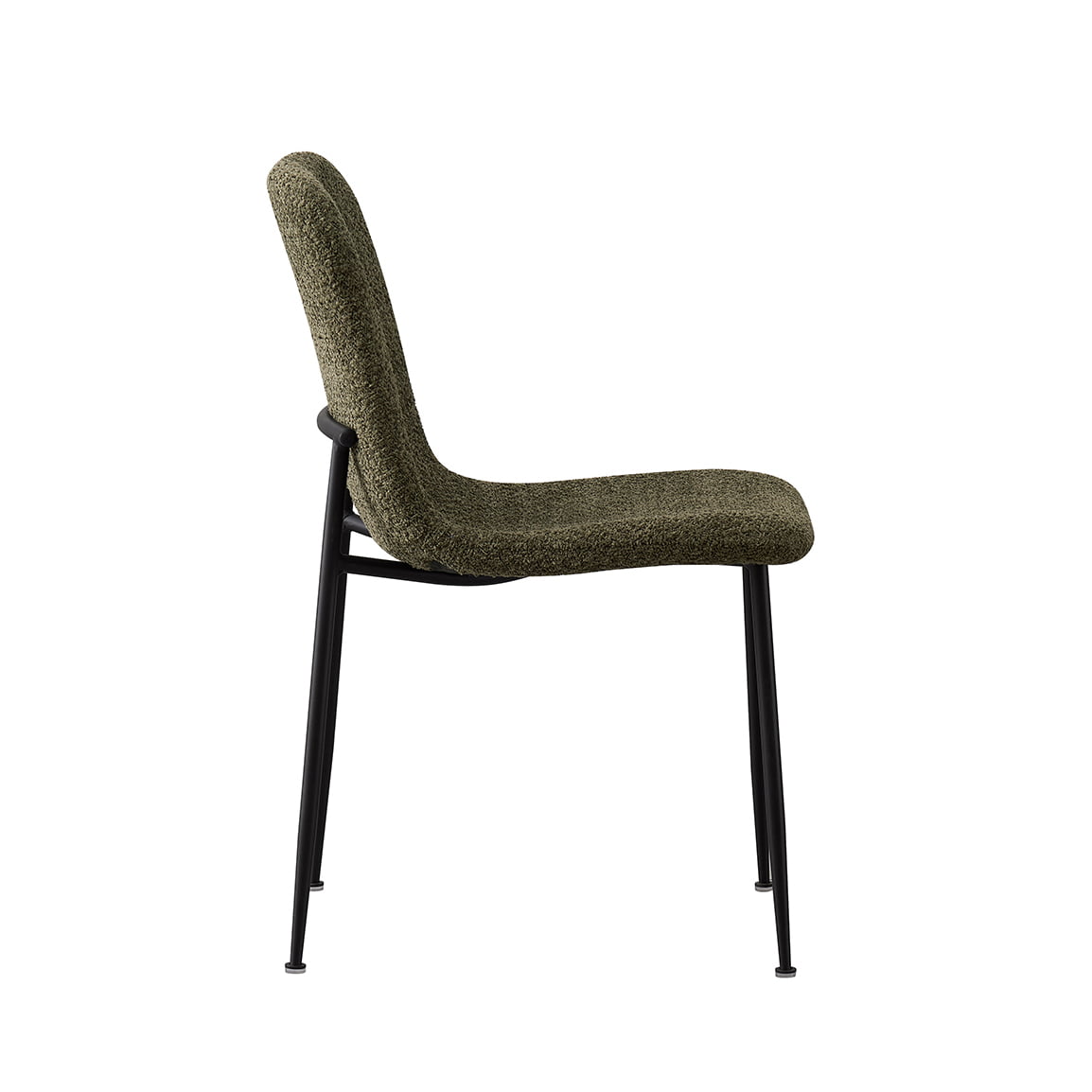 Stoel James Bouclé Groen - Set van 2