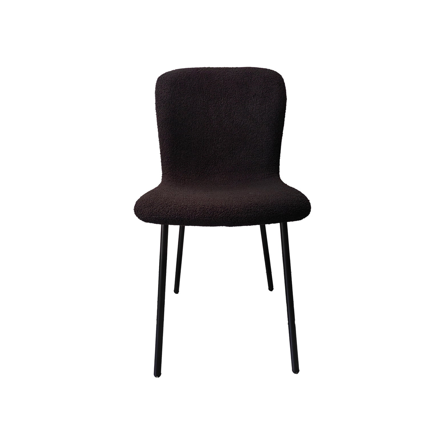 Stoel Kyra Zwart Bouclé - Set van 4