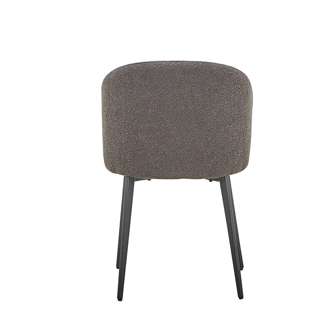 Stoel Lena Bouclé Grijs - Set van 2