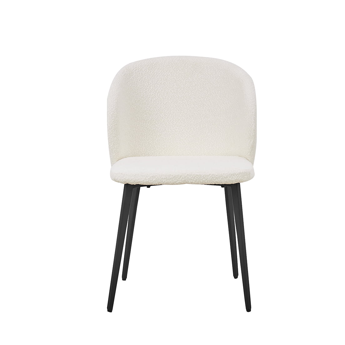 Stoel Lena Bouclé Wit - Set van 2