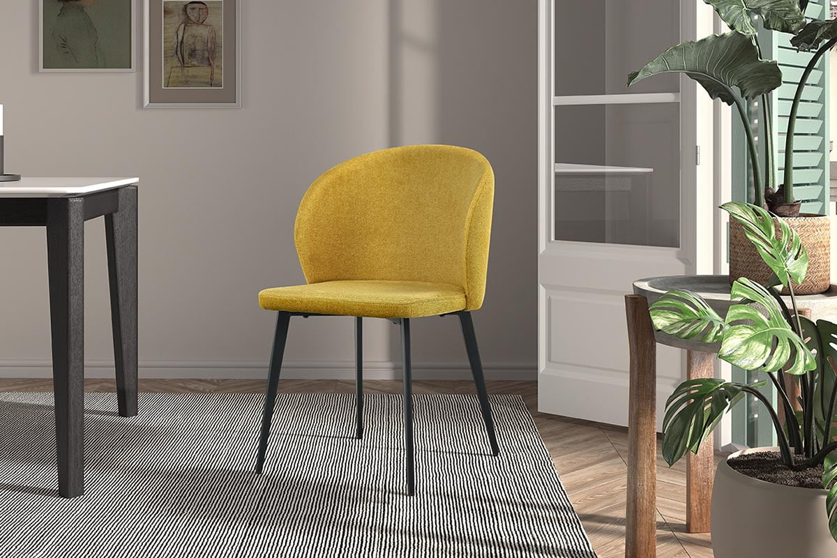 Stoel Lena Geel - Set van 4