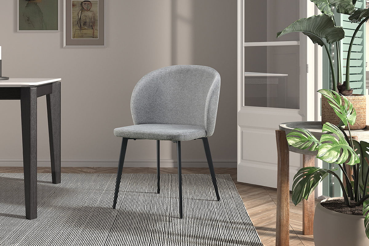 Stoel Lena Lichtgrijs - Set van 4