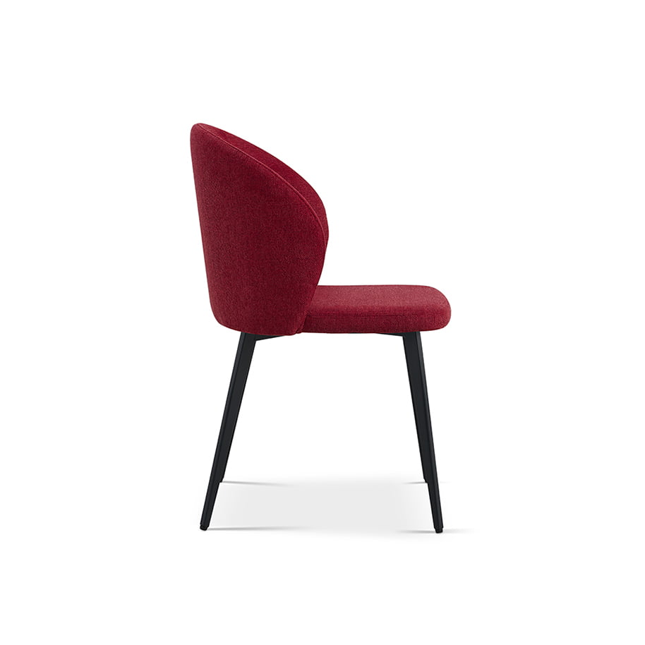 Stoel Lena Rood - Set van 4
