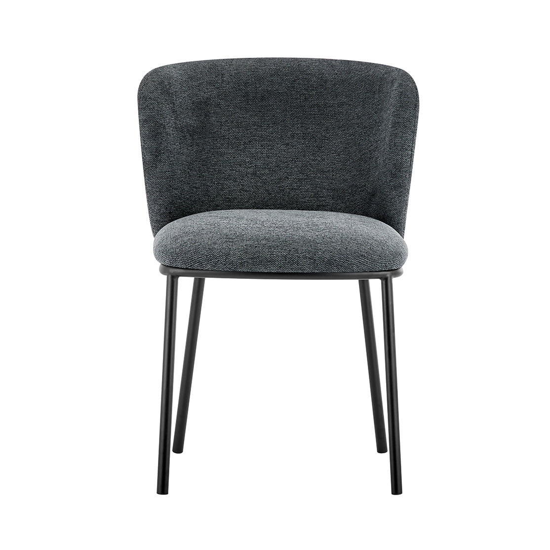 Stoel Lynn Donkergrijs - Set van 2
