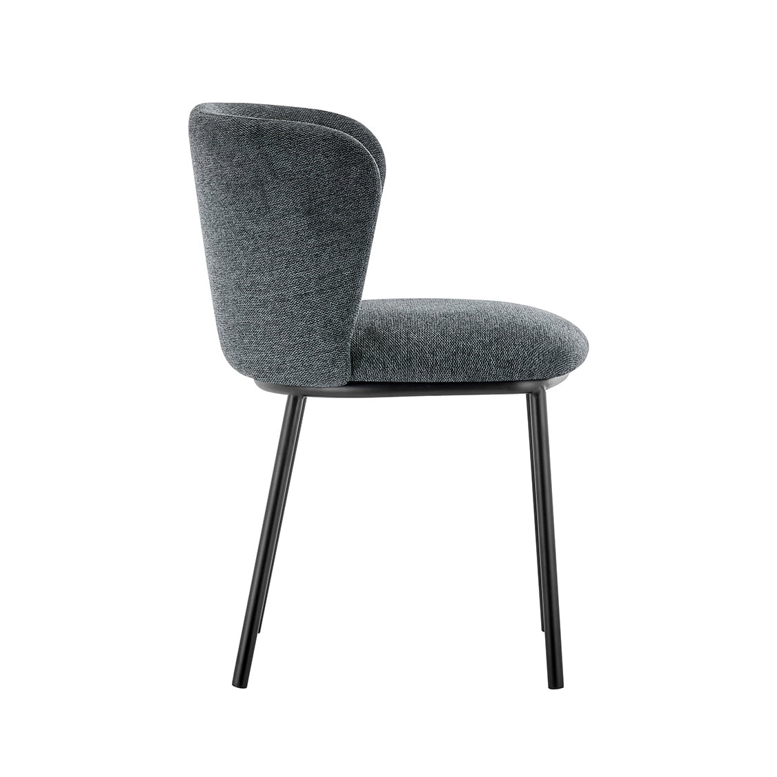 Stoel Lynn Donkergrijs - Set van 2