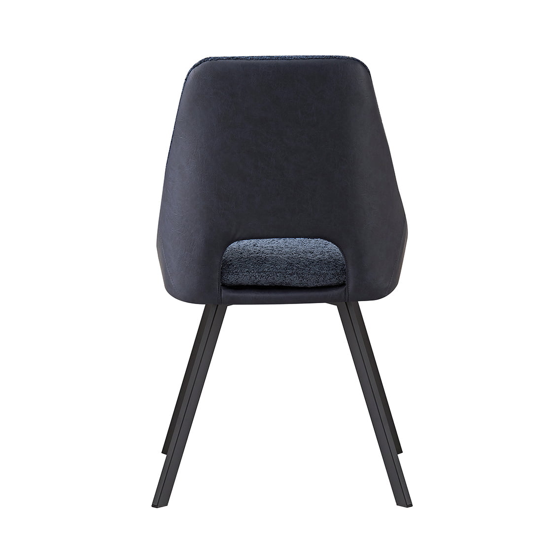 Stoel Nadine Bouclé Blauw - Set van 2