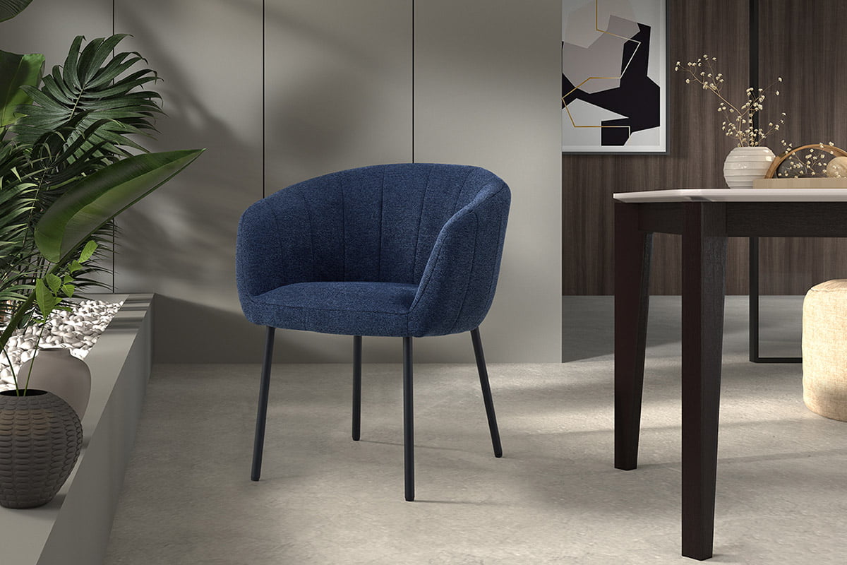 Stoel Pia Blauw - Set van 2