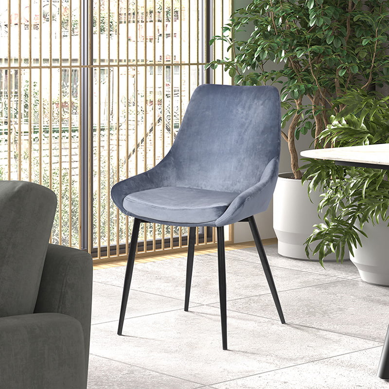 Stoel Pixie Blauw - Set van 2