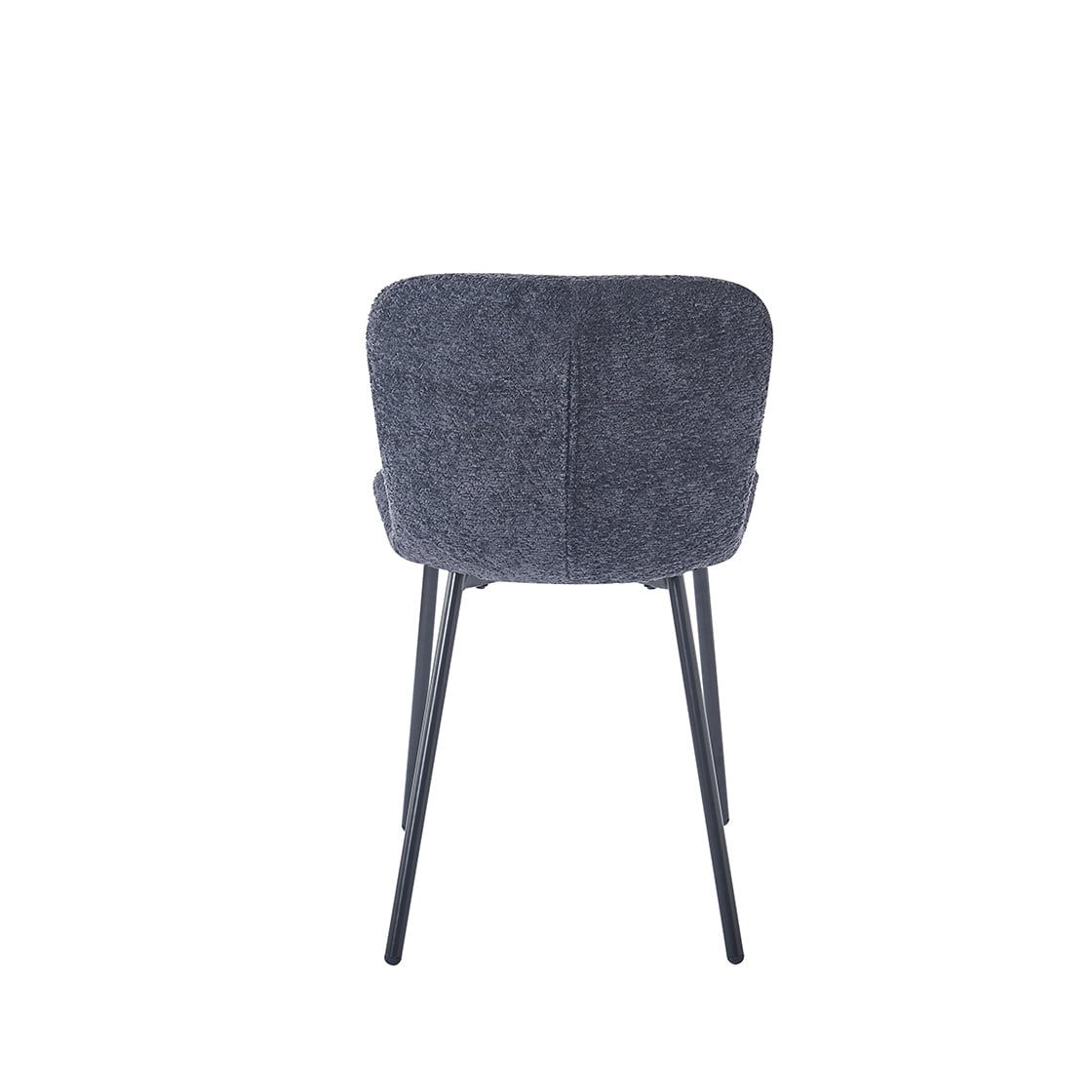 Stoel Stella Bouclé Donkergrijs - Set van 2