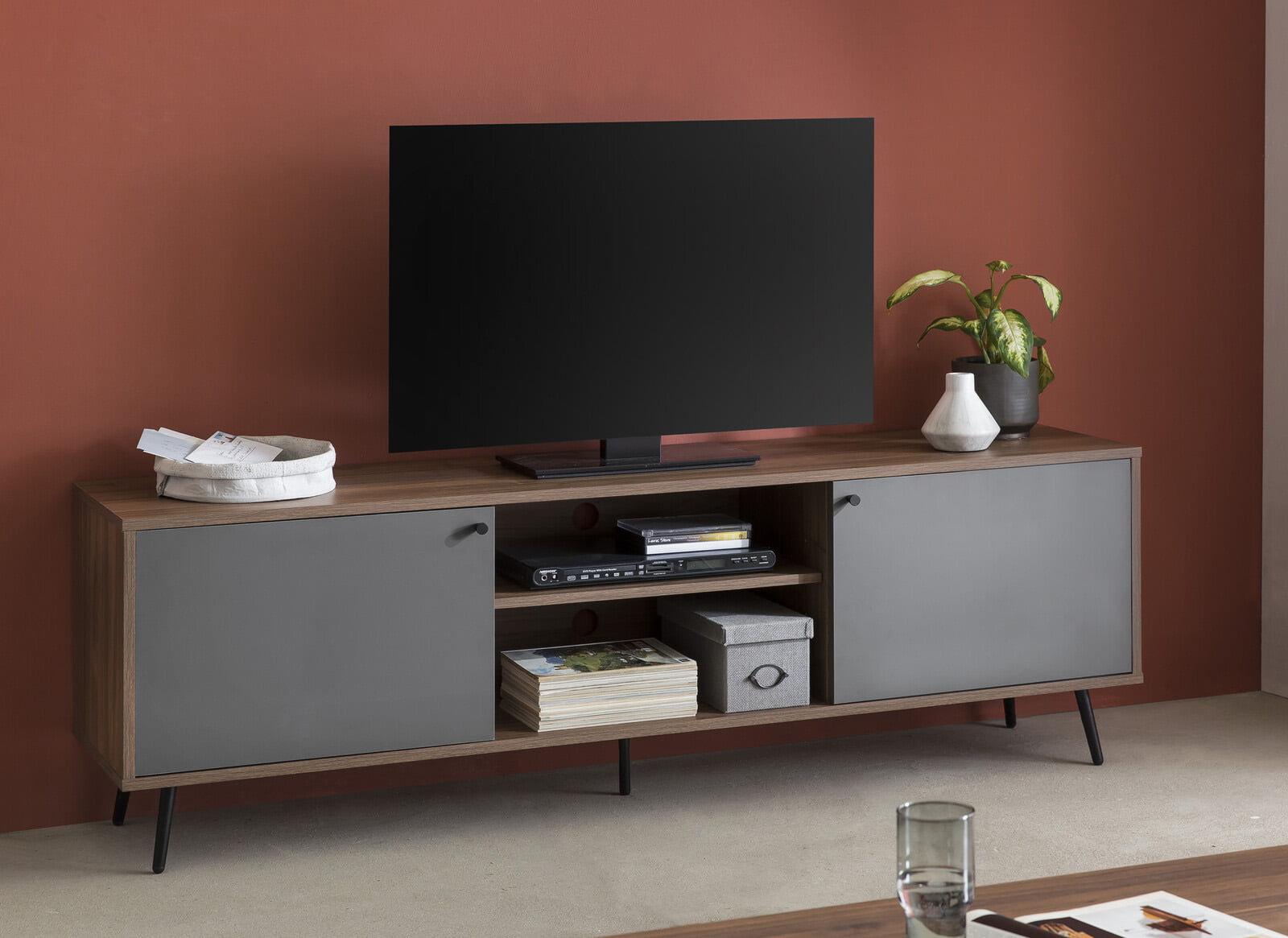 TV-meubel Felipe Walnoot