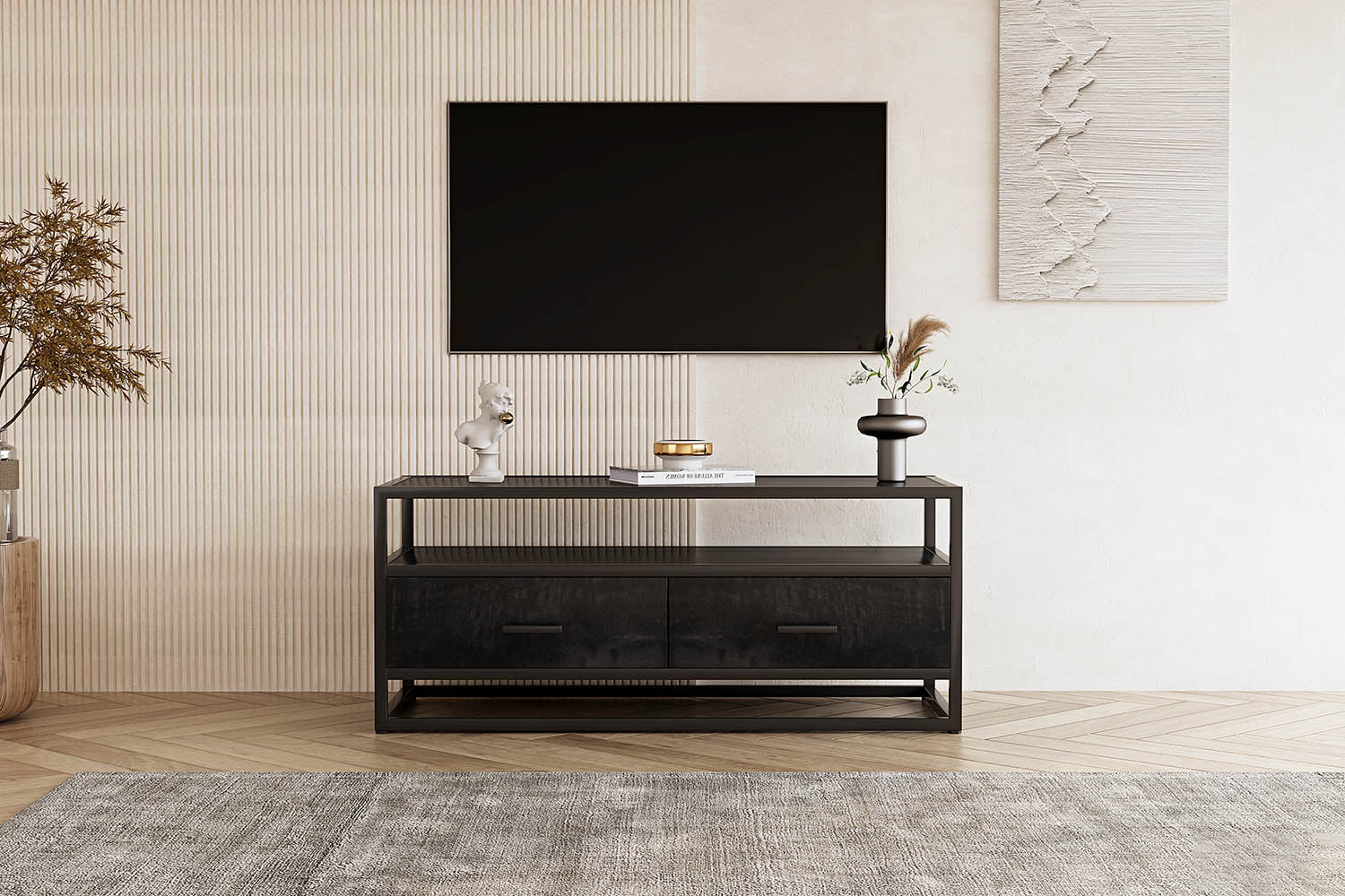 TV-meubel Otis Zwart 120 cm