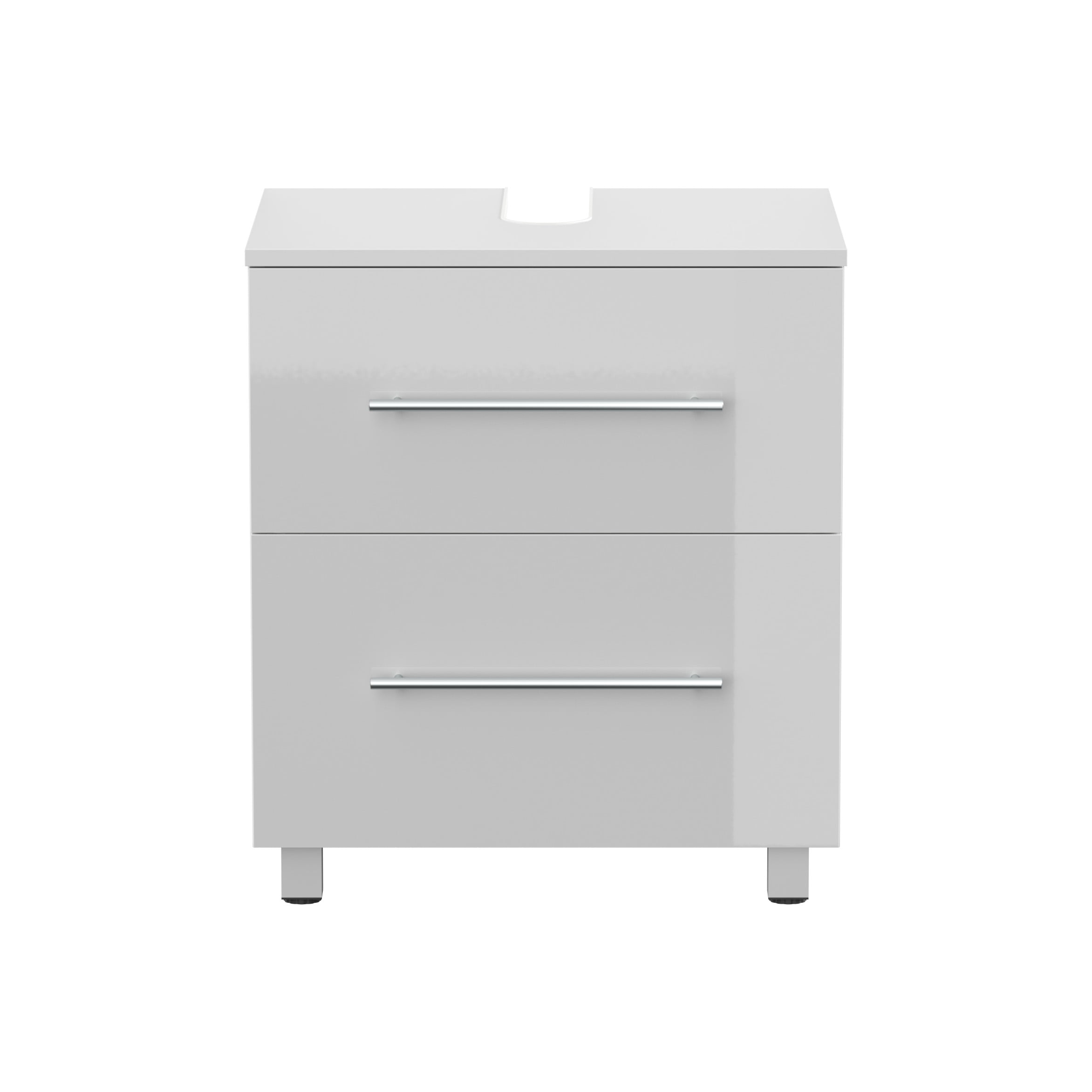 Wastafelkast Glasgow Wit Hoogglans 55 cm